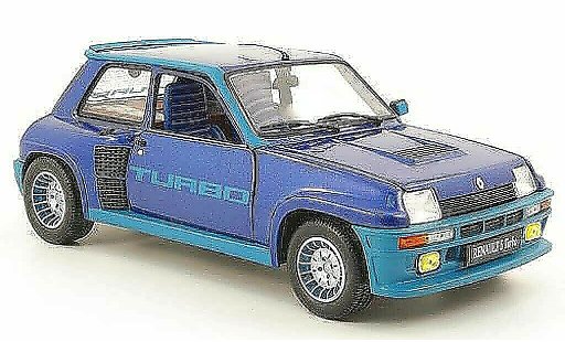 Renault 5 Turbo 1/18 Universal Hobbies azul coche miniatura