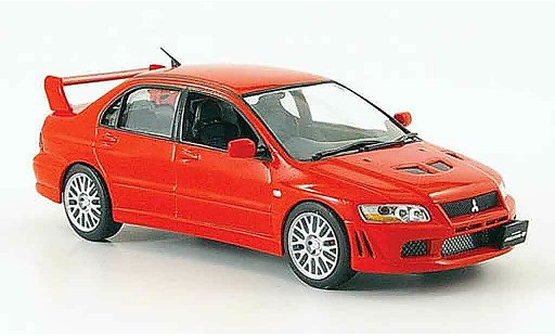 Mitsubishi Lancer Evolution VII 1/43 IXO rojo 2001 coche miniatura