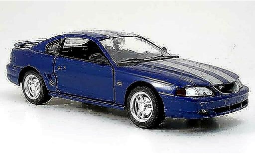 Ford Mustang 1994 1/18 Eagle coupe azul avec bandes griss coche miniatura