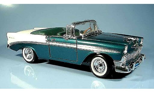 Chevrolet Bel Air Convertible 1/18 Yat Ming 1956 cabriolet con echten ledersitzen coche miniatura