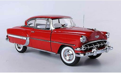 Chevrolet Bel Air Coupe 1/18 Sun Star 1954 Hardtop rojo coche miniatura