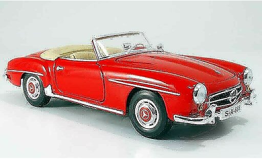 Mercedes 190 Base 1/18 Maisto rojo 1955 coche miniatura