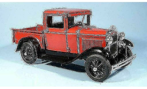 Ford Model A Pick Up 1/18 Signature rojo 1931 coche miniatura