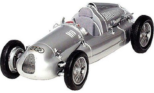 Auto Union Typ D course 1/18 CMC 1938 coche miniatura