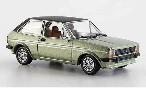 Ford Fiesta MKI 1/43 Solido lindverde/negro 1978 coche miniatura