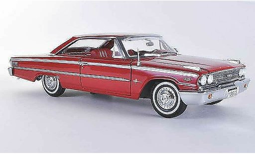 Ford Galaxy 500 XL 1/18 Sun Star rojo 1963 coche miniatura