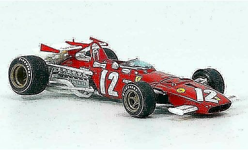 Ferrari 312 B 1/43 Brumm no.12 jacky ickx gp osterreich 1970 coche miniatura