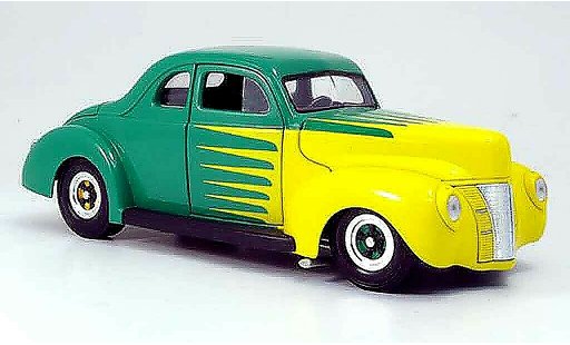 Ford Hot Rod 1940 1/18 Eagle deluxe coupe hot rod verde/amarillo coche miniatura