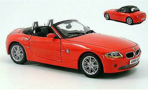 Bmw Z4 roadster 1/18 Ricko E85 rojo 2002 coche miniatura