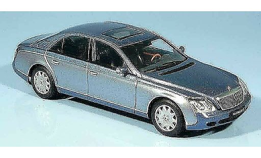 Maybach 57 SWB 1/43 Autoart azul gris metallisee 2002 coche miniatura
