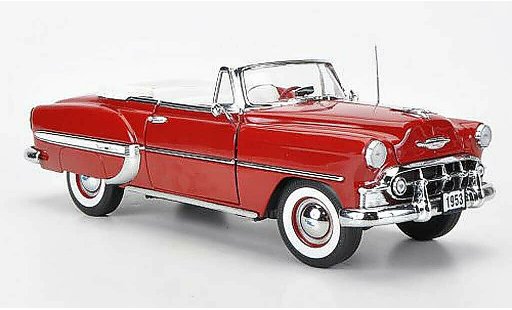 Chevrolet Bel Air Convertible 1/18 Sun Star 1953 Descapotable rojo coche miniatura