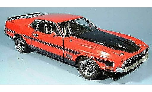 Ford Mustang Mach 1 1/18 Autoart i fastback rojo coche miniatura