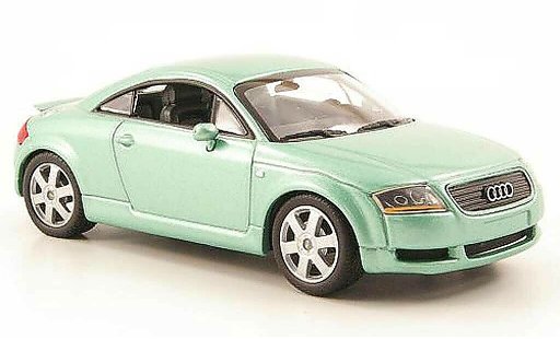 Audi TT coupe 1/43 Minichamps verde 2000 coche miniatura