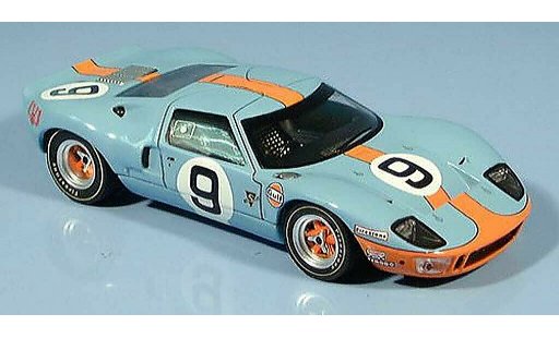 Ford GT40 Mk I 1/43 IXO GT 40 No. 9 ganador Le Mabs Rodriguez-Bianchi 1968 coche miniatura