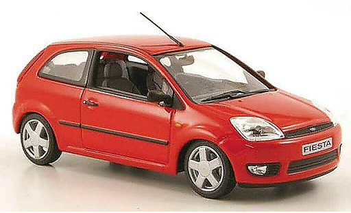 Ford Fiesta MKIV 1/43 Minichamps rojo 3-portes coche miniatura