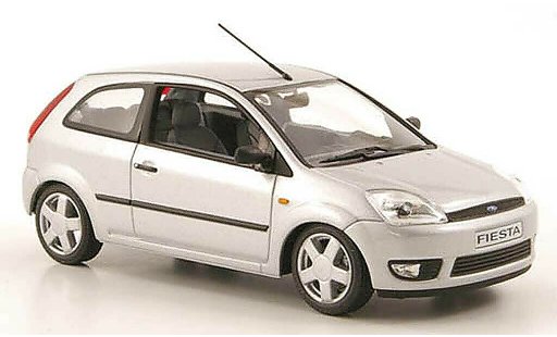 Ford Fiesta MKIV 1/43 Minichamps gris 3-portes coche miniatura
