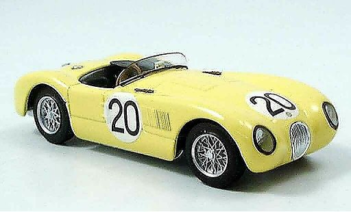 Jaguar C-Type Course 1/43 Brumm no.20 laurent tornaco neunter le mans 1953 coche miniatura