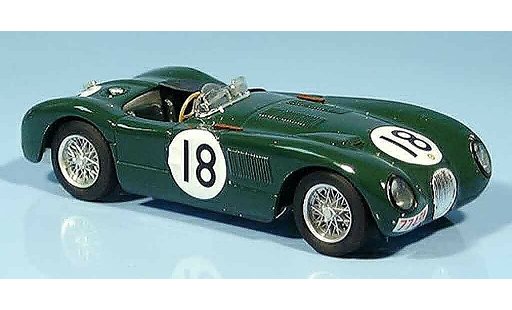Jaguar C-Type Course 1/43 Brumm no.18 rolt hamilton ganador le mans 1953 coche miniatura