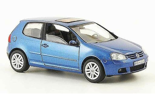 Volkswagen Golf Base 1/43 Schuco azul 3 portes 2003 coche miniatura