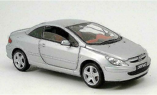 Peugeot 307 CC 1/18 Solido gris 2003 coche miniatura