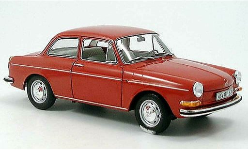Volkswagen 1600 Base 1/18 Minichamps l rojo 1970 coche miniatura