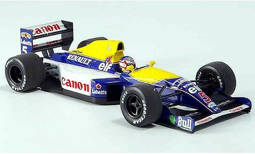 Renault F1 1991 1/43 Minichamps williams fw14 mansell coche miniatura
