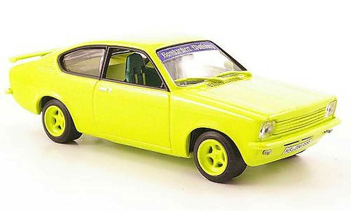 Opel Kadett C Coupe 1/43 Minichamps Street Racer neonamarillo coche miniatura