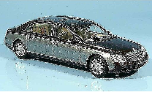 Maybach 62 LWB 1/43 Autoart gris rojo coche miniatura