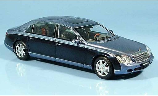 Maybach 62 LWB 1/43 Autoart azul coche miniatura