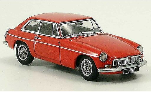 MG B GT 1/43 Autoart Coupe MK II rojo 1969 coche miniatura