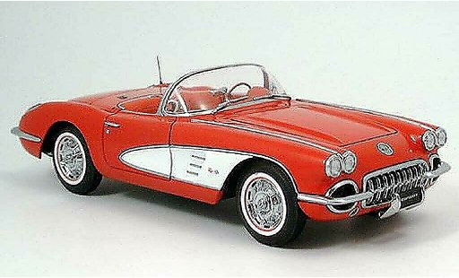 Chevrolet Corvette Convertible 1/18 Autoart C1 rojo 1959 coche miniatura