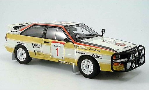 Audi Quattro rallye 1/18 Autoart Rally no.1 h. mikkola/a. hertz safari 1984 coche miniatura