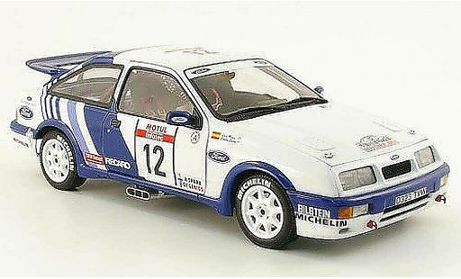 Ford Sierra Cosworth 1/18 Autoart no.12 ford motorsport rallye korsika 1988 c.sainz / l.moya coche miniatura