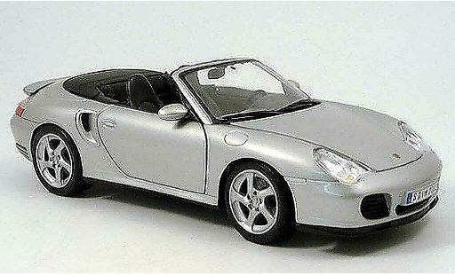 Porsche 911 Turbo 1/18 Maisto cabriolet gris 2003 coche miniatura