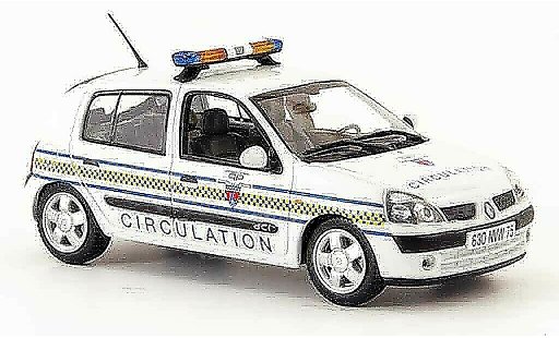 Renault Clio Base 1/43 Norev circulation paris police (fr) 2002 coche miniatura