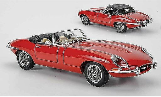 Jaguar E-Type Roadster 1/18 Autoart Series I 3.8 rojo coche miniatura
