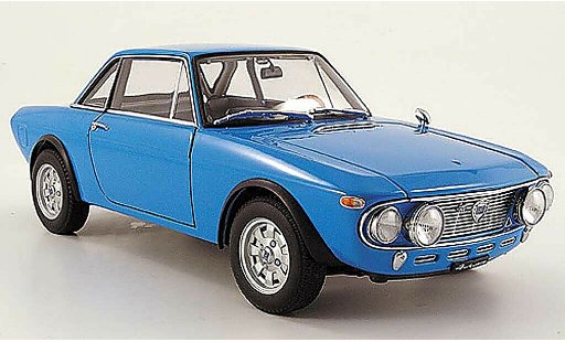Lancia Fulvia HF 1/18 Autoart 1.6 fanalone azul coche miniatura