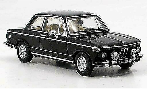 Bmw 2002 tii 1/43 Autoart L negro 1974 coche miniatura