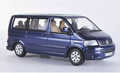 Volkswagen T5 T5 1/43 Minichamps Multivan azul 2003 coche miniatura