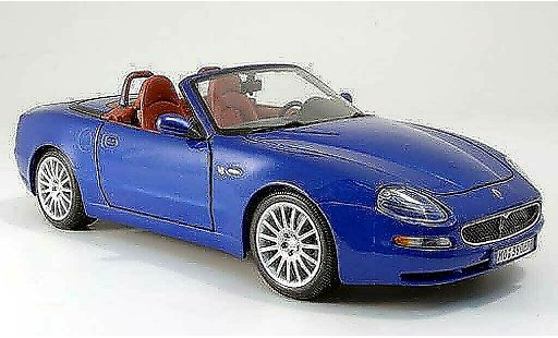 Maserati GT Spyder Base 1/18 Burago azul 2003 coche miniatura