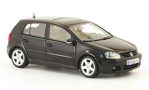 Volkswagen Golf Base 1/43 Autoart negro 5 portes 2003 coche miniatura