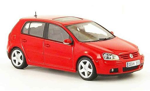 Volkswagen Golf Base 1/43 Autoart rojo 5 portes 2003 coche miniatura