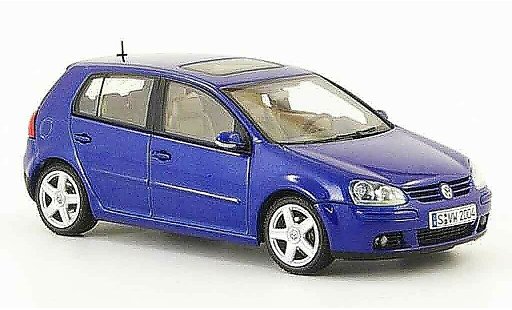 Volkswagen Golf Base 1/43 Autoart azul 5 portes 2003 coche miniatura