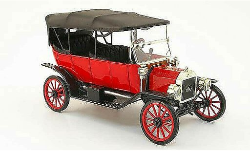 Ford Model T Touring 1/18 Eagle rojo/negro 1913 coche miniatura