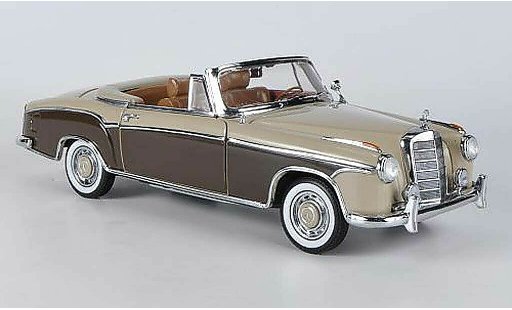 Mercedes 220 Cabriolet 1/18 Sun Star SE Descapotable beige/marron 1958 coche miniatura