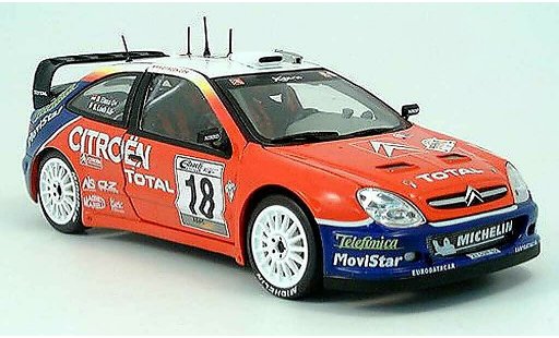 Citroen Xsara WRC 2003 1/43 Sun Star No.18 Total Rally Allemagne S.Loeb/D.Elena coche miniatura