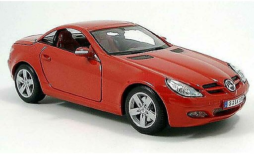 Mercedes Classe SLK Base 1/18 Maisto rojo toit ferme 2004 coche miniatura