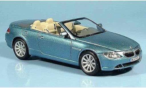 Bmw 650 E64 1/43 Kyosho Descapotableazul 2004 coche miniatura
