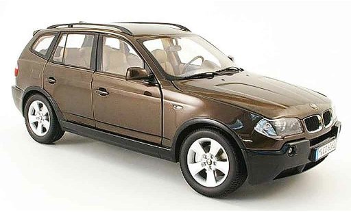 Bmw X3 E83 1/18 Kyosho marron 2003 coche miniatura