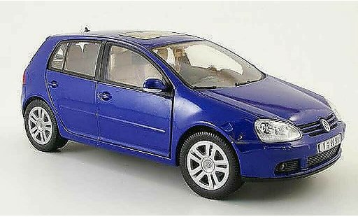 Volkswagen Golf Base 1/18 Burago azul 2003 5 portes coche miniatura